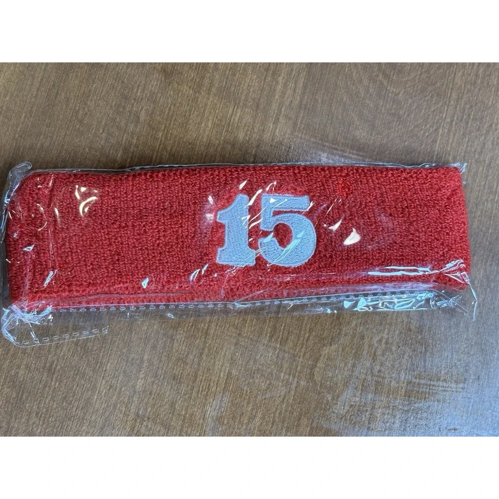 Patrick Mahones #15 Wrist Headband set Chiefs Fan Sporting Events Football Merch